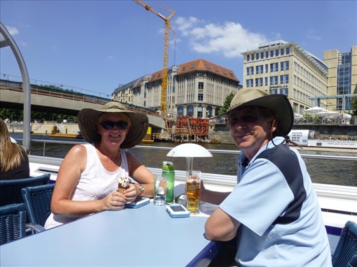 On a cruise of te River Spree