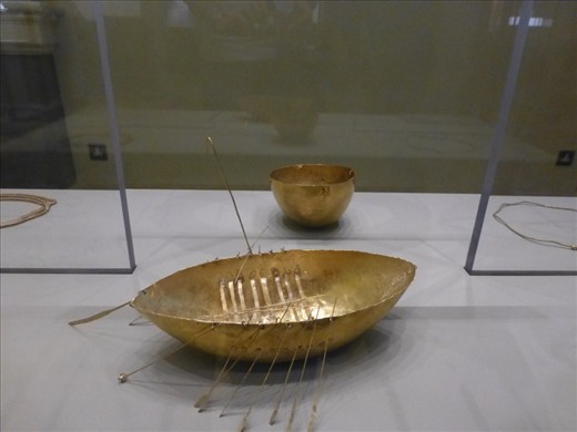 This gold boat was made in 1st century - amazing intricacy (about 10cm long)