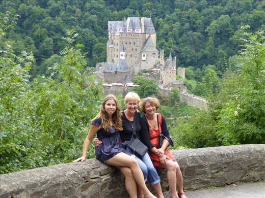 Burg Eltz with Kerstin and her mum, Ute
