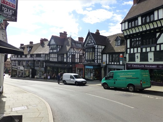 Looking round Shrewsbury