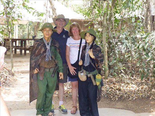 At Cu Chi at the display
