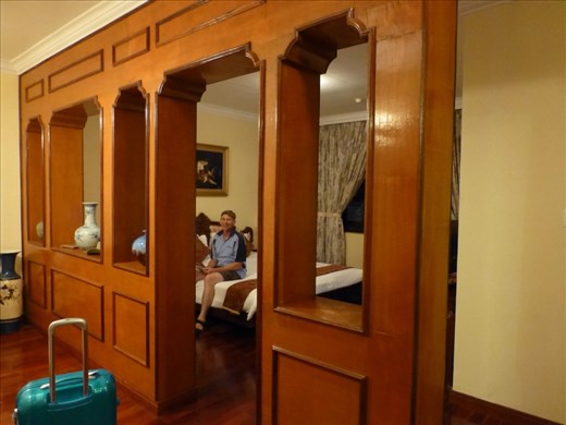 Being upgraded is always fun. Another Top Gear moment as this is where the stayed (and James destroyed his boat)