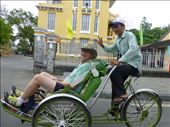Ian on the cyclo on the way to the Imperial City: by europe2013, Views[786]