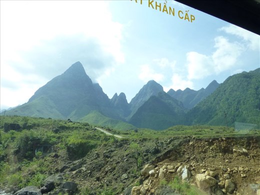 The road down the mountain 