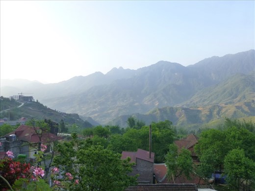 The view from our room at Sapa