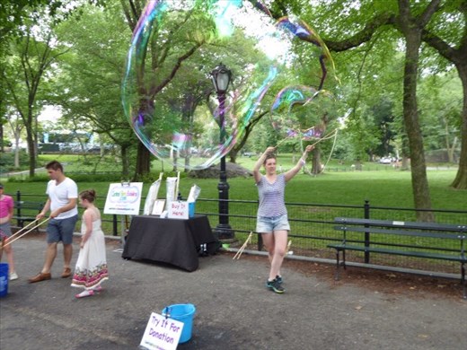 Bubbles in Central Park 