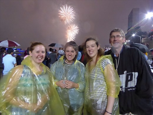 It was dry for the fireworks