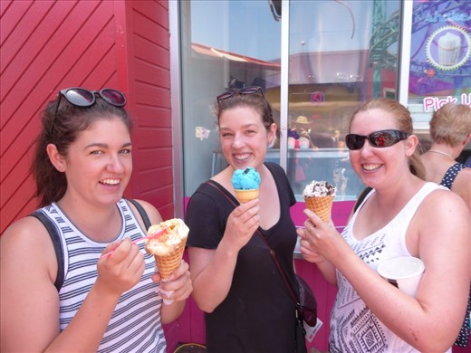 Ice cream on the pier