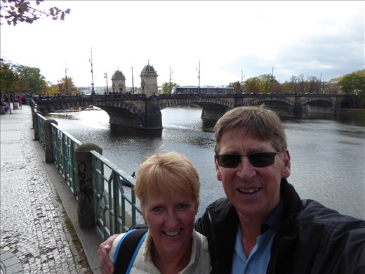 Charles Bridge in the background