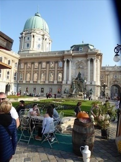 At the castle enjoying the day