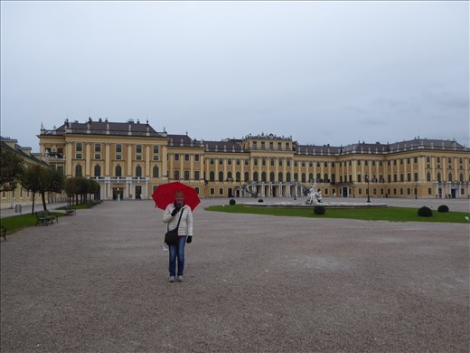 Schoenbrun Palace in the rain
