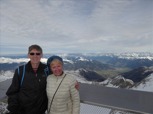 The valley below is where we are staying at Zell am See