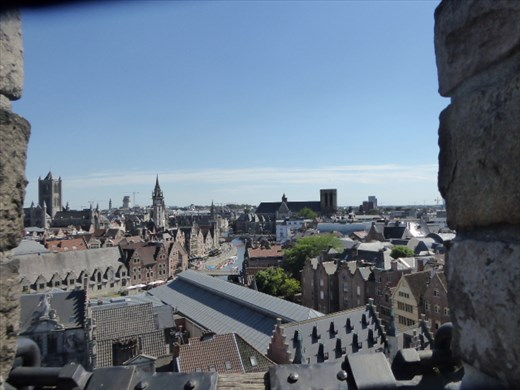 View of Ghent from the castle
