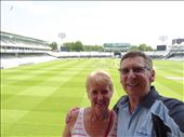 Us on the actual players balcony at Lords: by europe2013, Views[647]