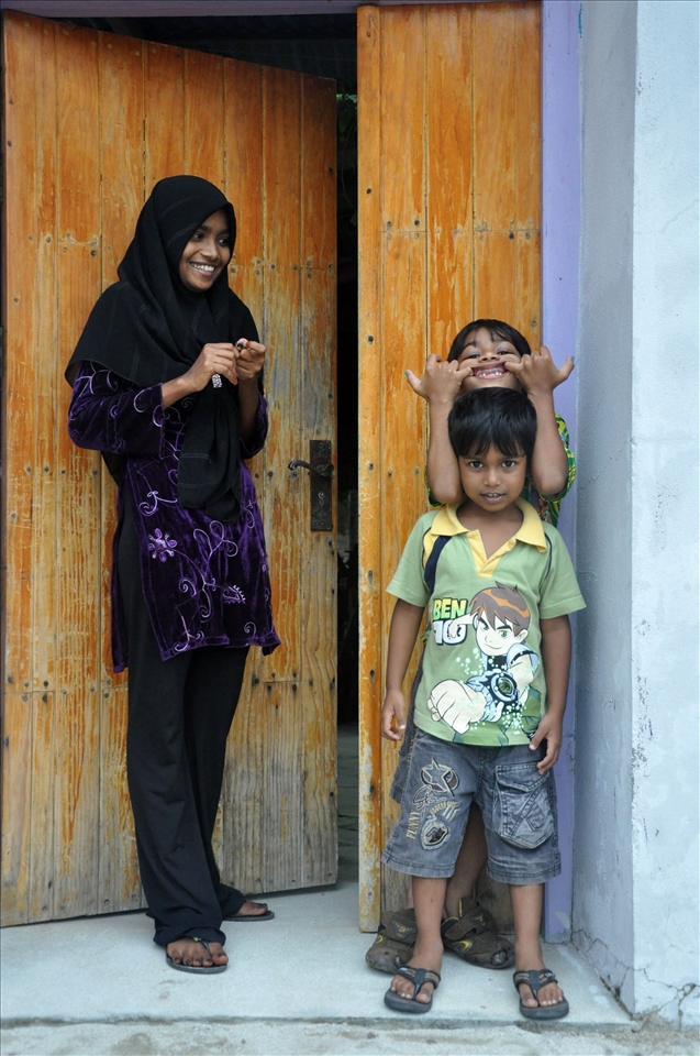 Whilst many Maldivians are naturally timid, the youngest are very cheeky.