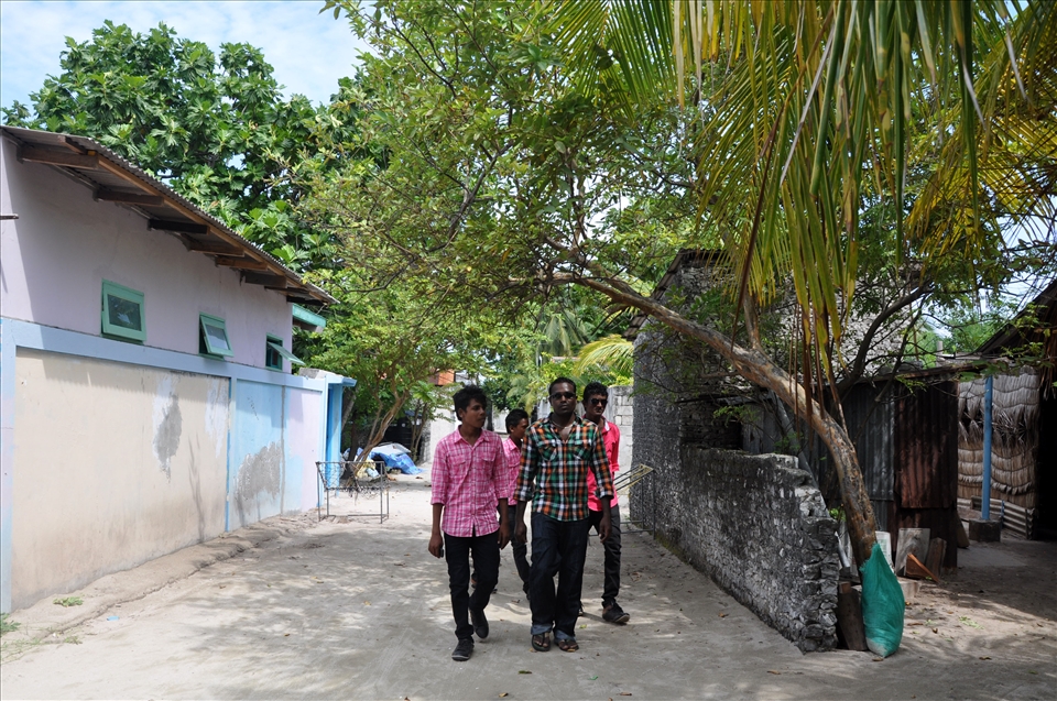 The boys dress in their finest and do laps of the island, just because.