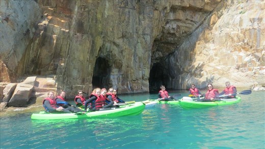Kayaking at Geojedo Island
