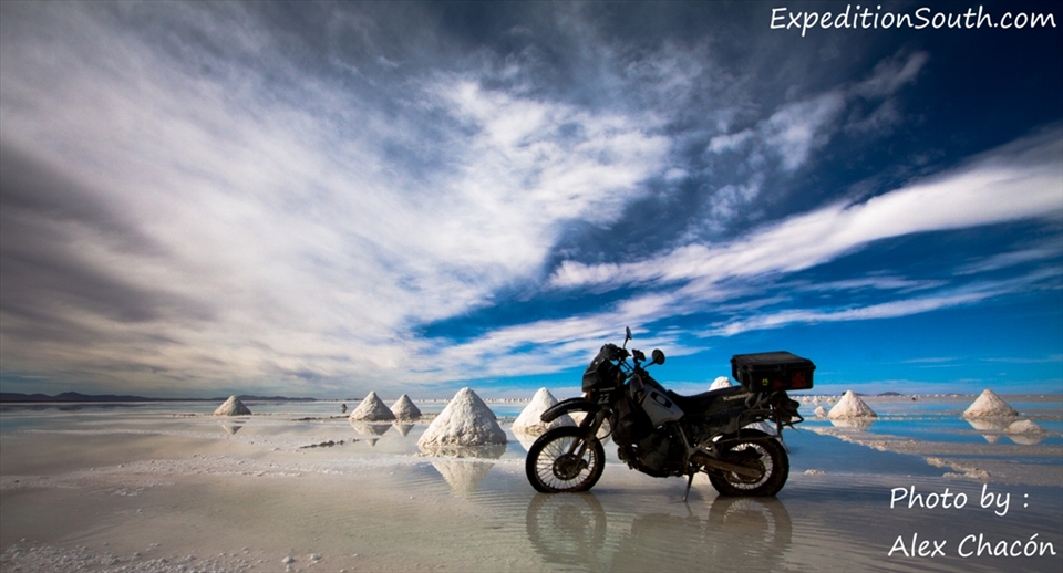Salt piles in Bolivia provide income for the indiginous people of the Altiplano