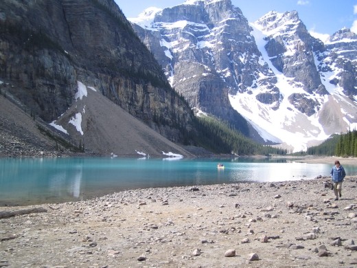 Moraine Lake, Alberta, Canada. Yoho National Park