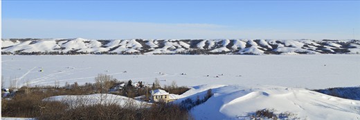 Ice fishing on the Qu’Appelle Valley lakes is a popular cold weather activity.