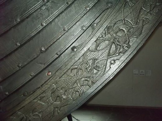 A more detailed photo of the ship - the wood was so ornately decorated!