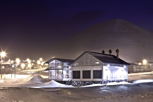 Alluring industrial constructions in the long night.