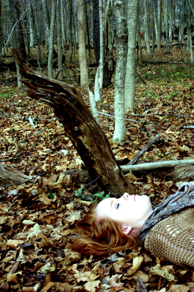 Girl in the woods Sunbury Ohio