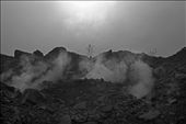 Jharkhand, northeastern India: Black dust and gasses shoot up from the ground.: by eztosee, Views[667]