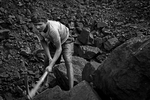 The only economic activity is mining or scavenge coal illegally.