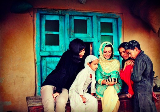 enchanting villagers with photos of themselves, the animals and Talking Tom