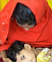 Mother and daughter share a moment before the mother, a sex worker in Mumbai, leaves for work. The daughter will stay in a safe house for the week until the mother returns during her day off. : by fahrinisa, Views[626]