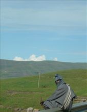 The noise of passersby traveling on the road behind him gets the attention of this lone herder collecting his thoughts. He sits on the metal railing of a meandering highway while watching his herd in the distance as the sun glistens on his face. It is not uncommon for herdsman to cross paths with one another every so often in a country where it is estimated that three quarters of the population live in rural areas, where poverty is prevalent and herding is a necessary way of life for so many.: by faizafarah, Views[320]