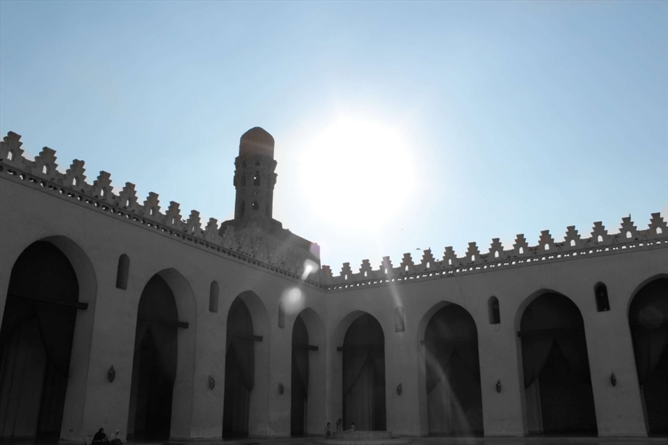 Playing and praying. A beautiful day at an ancient Mosque. 