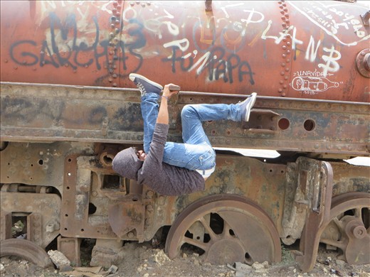 der Eisenbahnfriedhof bei Uyuni