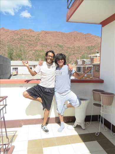 unser Yogalehrer Manuel