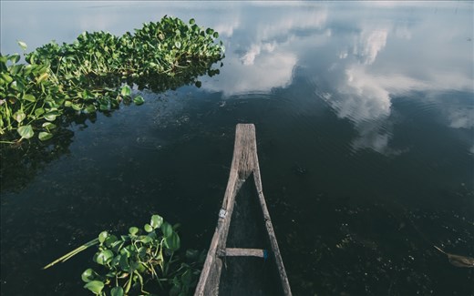 On this scary boat at Majuli, Assam - Worlda largest river island.