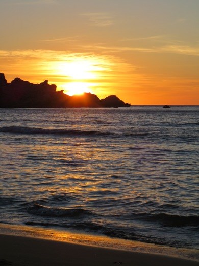 Sunset in Ghajn Tuffieha, Malta 