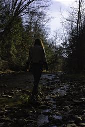 Illustrator Mairin-Taj Caya, hopping stones in Kenneglenn Nature Preserve.: by fearlessmortal, Views[442]