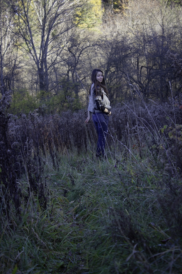 Following Illustrator Mairin-Taj Caya through the fields of Kenneglenn Nature Preserve.
