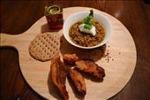 My plating: lentils with smoked pancetta & chicharron: by feastingbeauty, Views[249]