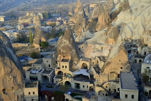 People lived in homes, carved in the rock. These were really eco-friendly houses and undoubtely one of the most unique.