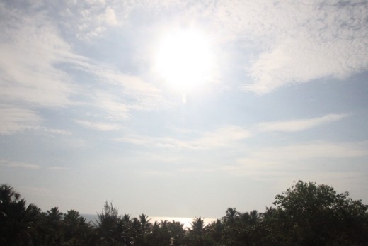 Vista do andar do nosso quarto