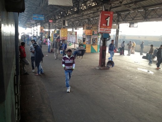 Uma das estações por onde passamos já de manhã
