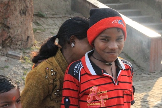 Crianças em Sarnath