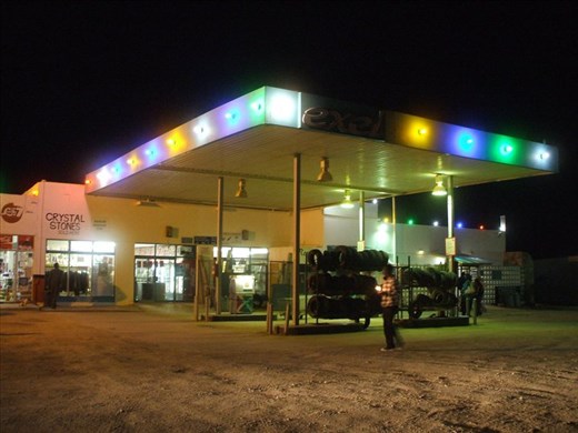 In the middle of the road on my way to Namibia, Africa, 2010