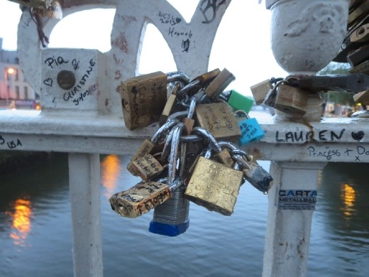 Close up of the locks