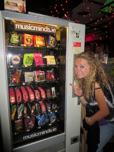 The musicians vending machine - I seriously could not believe my eyes! Everything a musician could possibly need to make sure he has a great concert :)