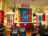 The Cafe in the hostel that I work. Remember, this is right on the edge of the Red light District,: by fiddlegirl8, Views[1135]
