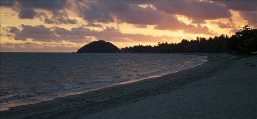 A perfect sunset at the end of a perfect journey, back to the real world.