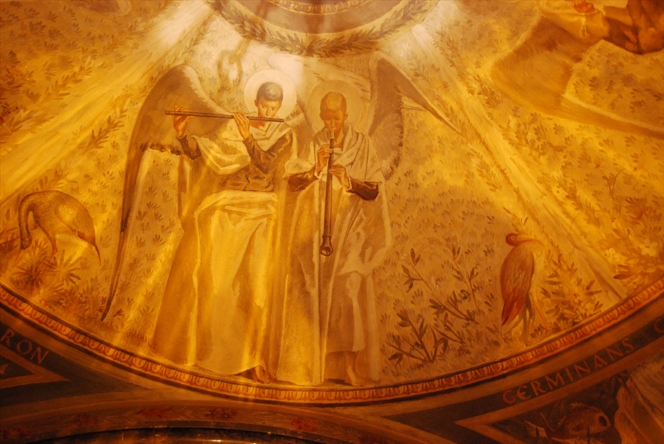 3-Montserrat was the third and the last sacred place I visited. The monastery has an incredible beauty as soon as you enter. On the way to Black Saint, where I could be an infinite time, I walked by these angels that were so real we could imagine them playing harmoniously and pacifying those who went there.